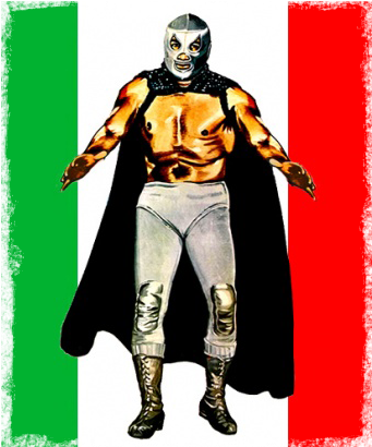Lucha Libre - Santo Vs. The Kidnappers Poster Movie Spanish 11 X (352x425), Png Download