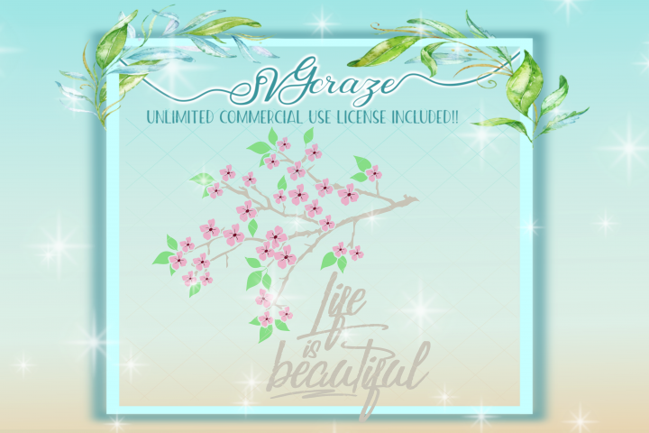 Life Is Beautiful, Quote Svg, Tree Svg, Flower Svg, - Breast Cancer Survivor Svg (720x480), Png Download
