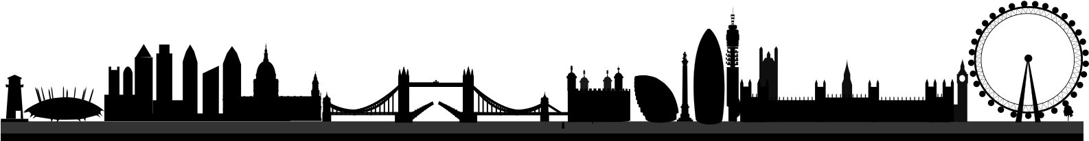 Alternative London Skyline Larger - London Skyline No Background (1593x399), Png Download