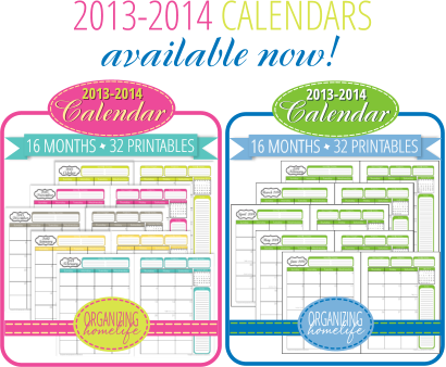 2013-2014 Printable Calendars - Colorfulness (410x338), Png Download