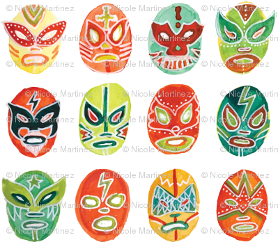 Lucha Libre - Mask (400x357), Png Download