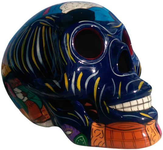 Peel N Stick Poster Of Head Isolated Dead Colorful - Day Of The Dead (960x542), Png Download