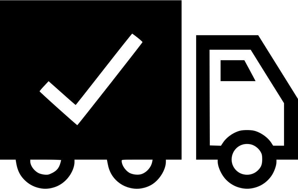 Ecommerce Store Truck Check Mark Comments - Scalable Vector Graphics (980x622), Png Download