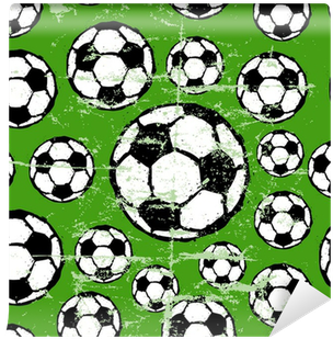 Seamless Background Pattern, Soccer Balls, Vector Illustration - Ball (400x400), Png Download