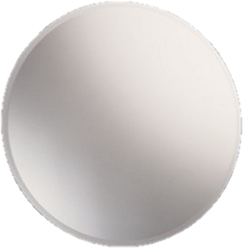 White Grey Circle Button Transparent - Gedy Bevelled Edge Mirror (1024x1024), Png Download