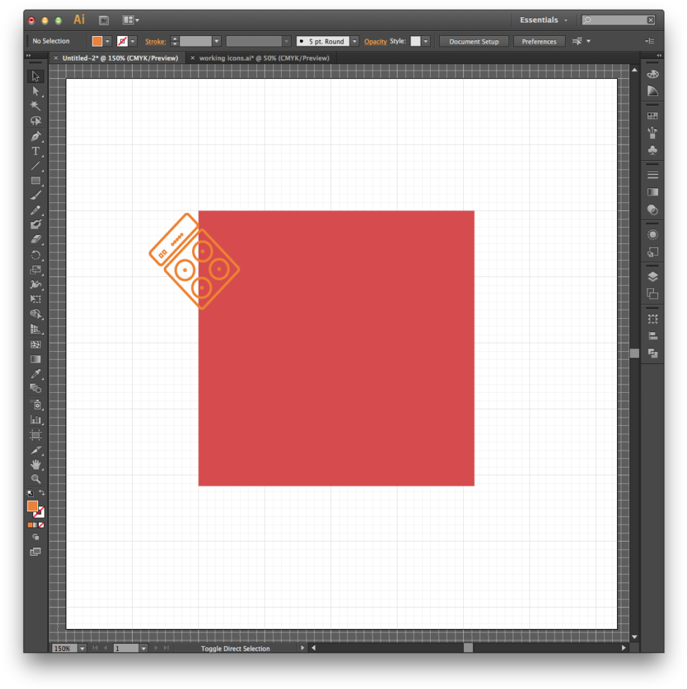 In This Case, I Brought In My Amplifier Icon And Positioned - Adobe Illustrator (1024x1024), Png Download