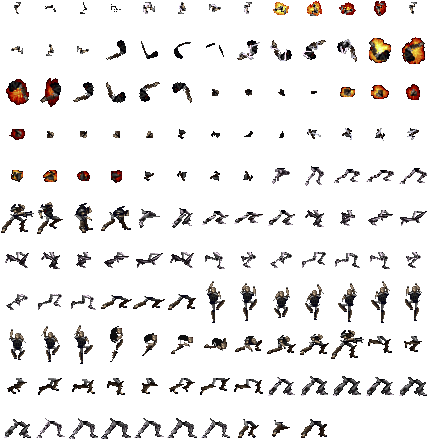 Explosion Png Sequence Abuse Art - Ant Man Sprite Sheet (429x462), Png Download