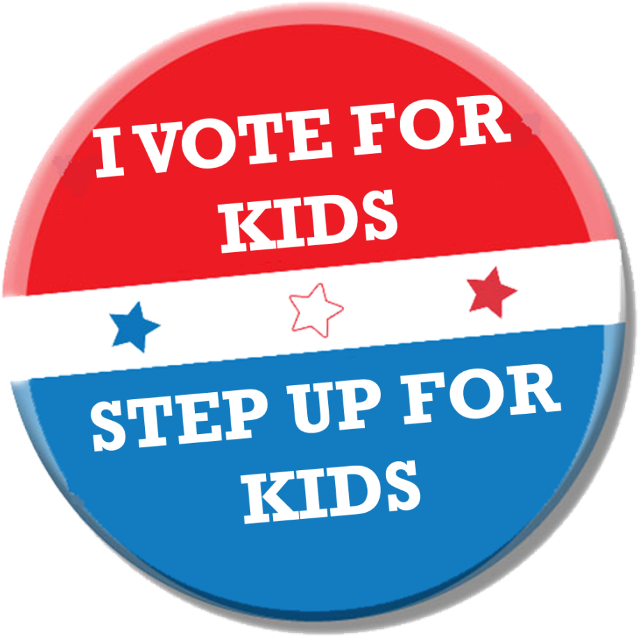 I Vote For Kids Button - Vote For Kids (1024x1024), Png Download