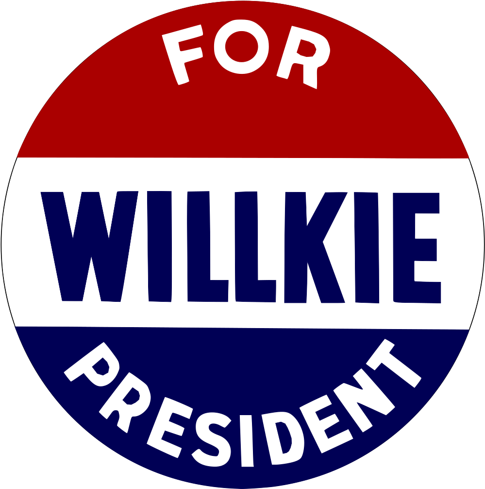 Willkie For President Button - Wilkie For President (1016x1024), Png Download