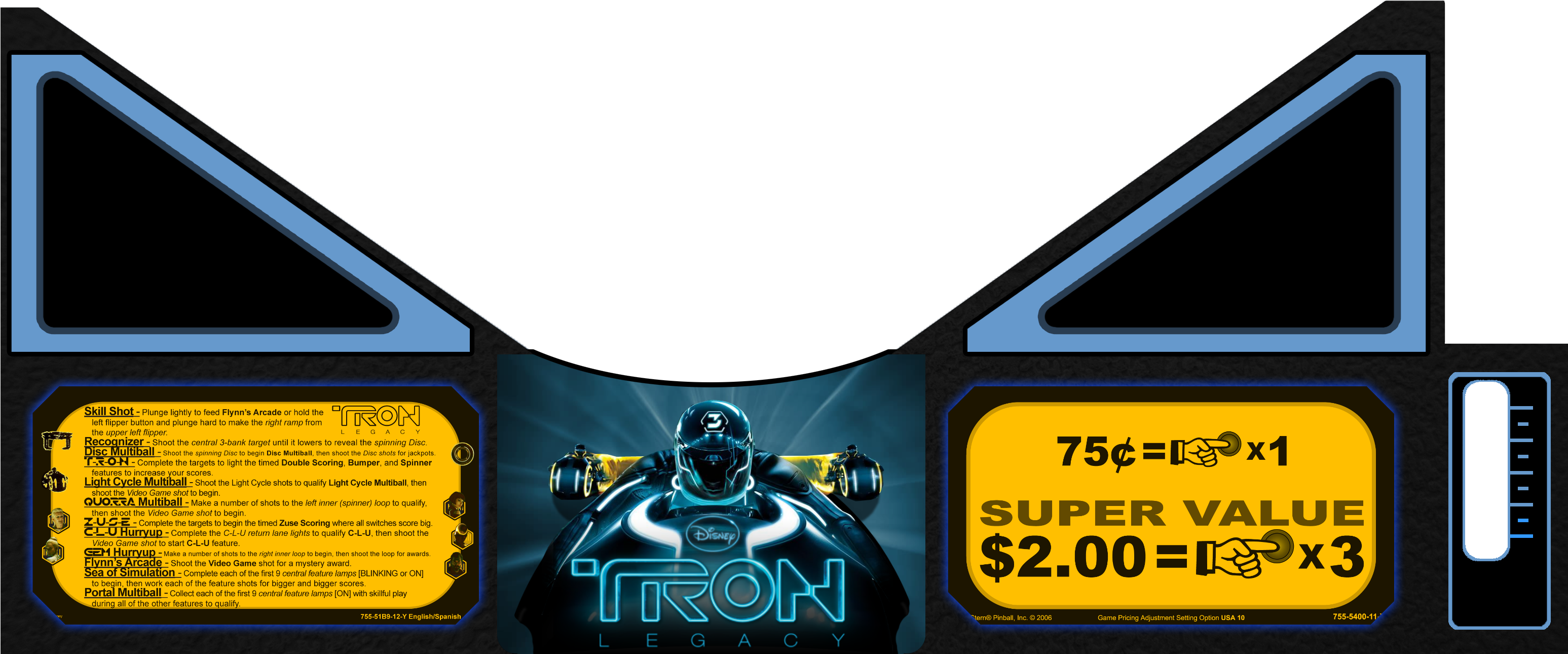 Tron Leapron - Disney - Tron Book Of The Film (3093x1300), Png Download