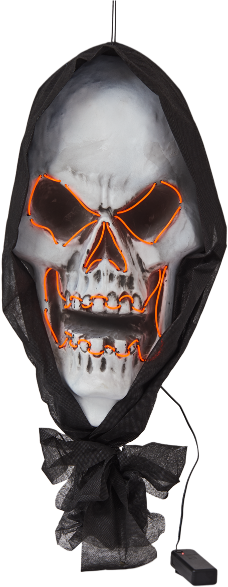 Download Neon Face, Skeleton - Skull PNG Image with No Background -  