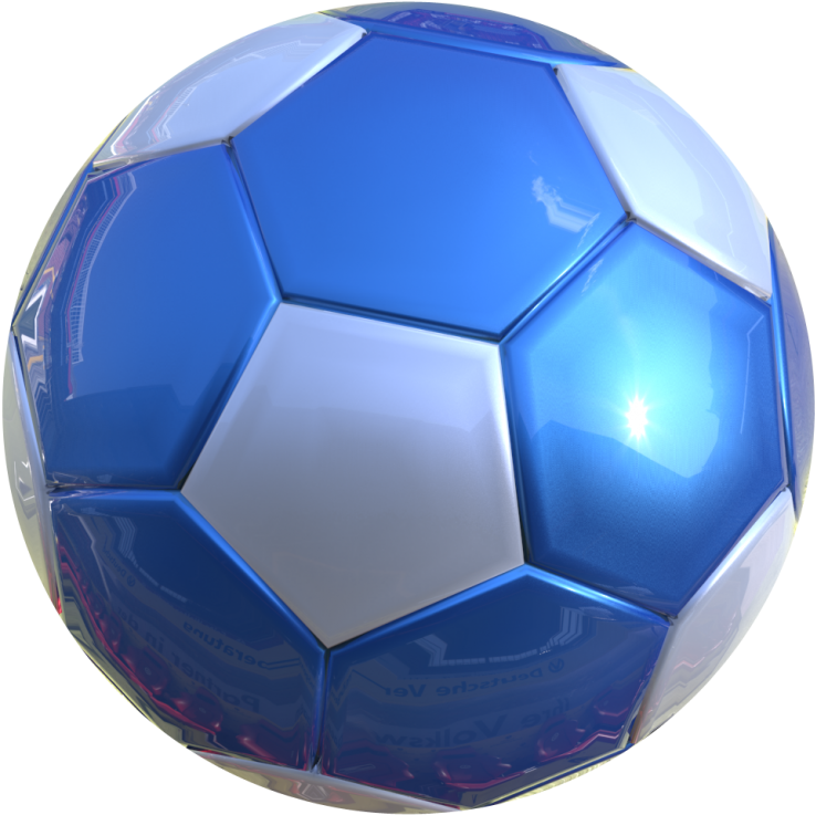 Download 3d Soccer Ball Png Blue Soccer Ball Png Png Image With No Background Pngkey Com