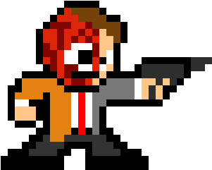 Two Face - Pixel Art Two Face (440x420), Png Download