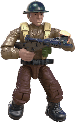 Wwii British Soldier - Call Of Duty Mega Bloks Legends Allied Soldiers (306x500), Png Download