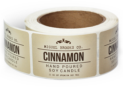 Candle Labels (425x425), Png Download