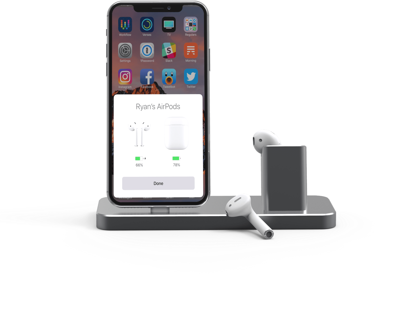 Iphone And Airpods Dock - Airpods (1734x1734), Png Download
