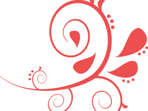 Black Henna Tattoo Design - Free Paisley Clip Art (480x360), Png Download