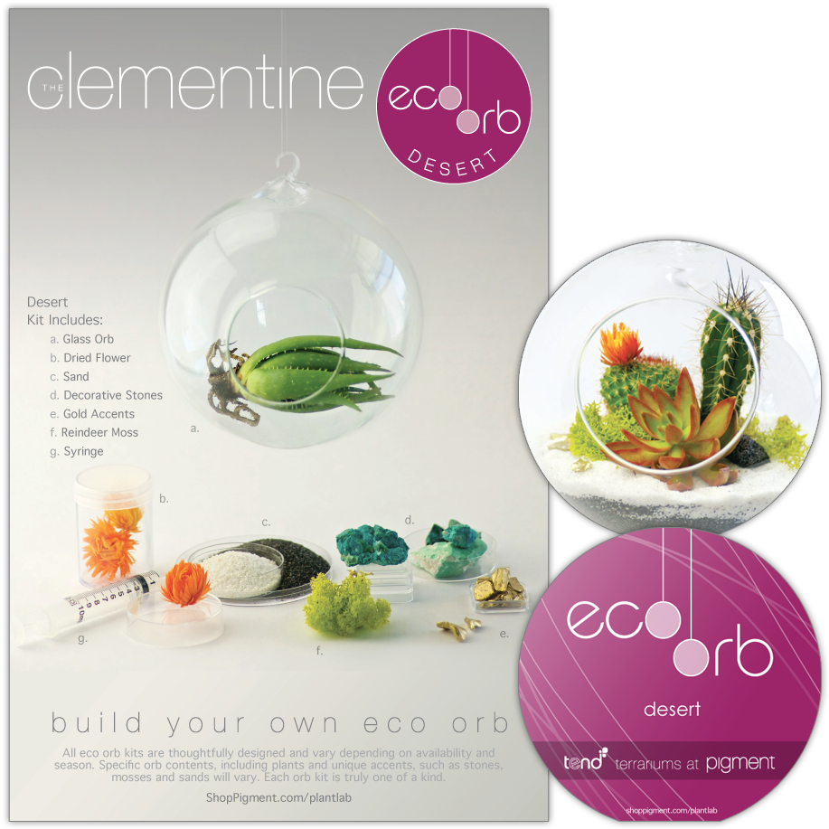 Product Package Design For The Build Your Own Eco Orb - Glass Bottle (960x960), Png Download