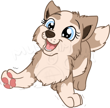 Puppy Tundra - Imagenes De Perritos Anime (482x494), Png Download