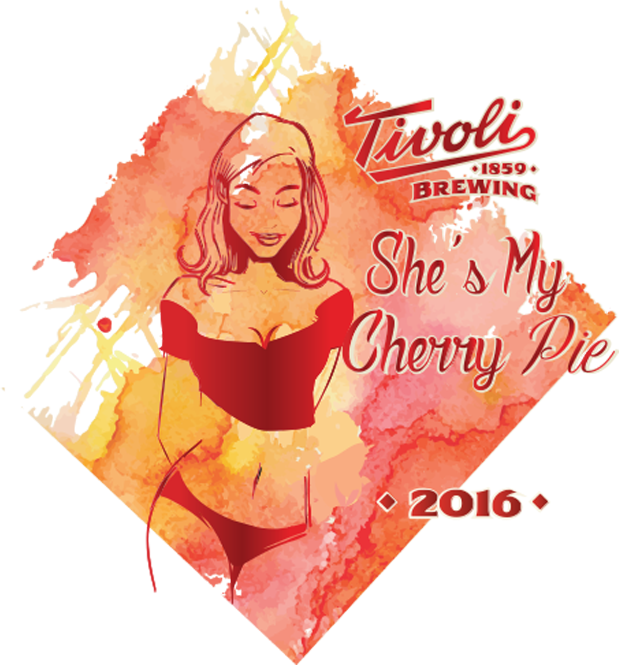 She's My Cherry Pie Lager 2,400lbs Of Local Montmorency - Tivoli Brewing Co. Tap House (1575x1575), Png Download