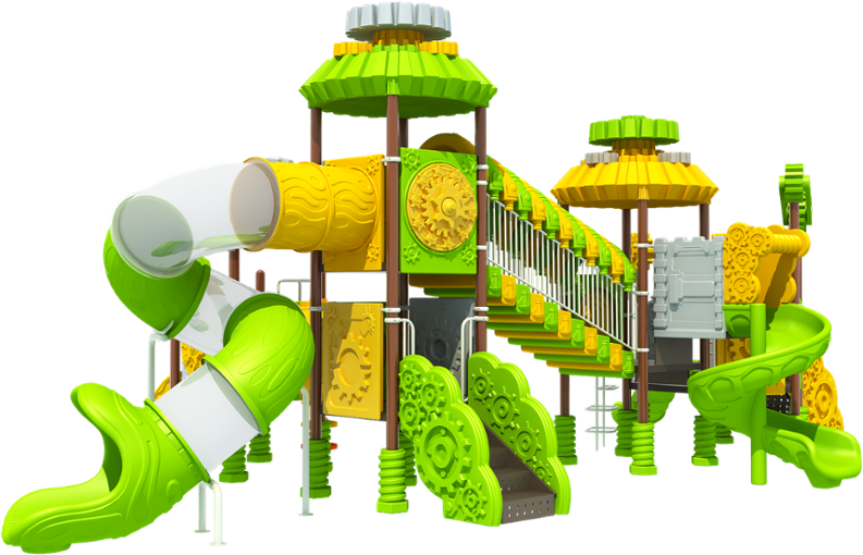 Amusement Park Safety Seesaw And Slide Equipment - Illustration (1000x667), Png Download