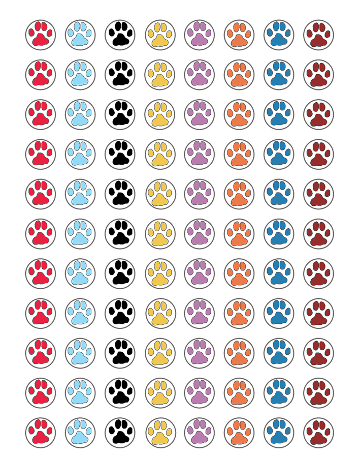 Puppy Paw Prints Mini Stickers From Mary Engelbreit - Teacher Created Resources Puppy Paw Prints Mini Stickers (900x900), Png Download