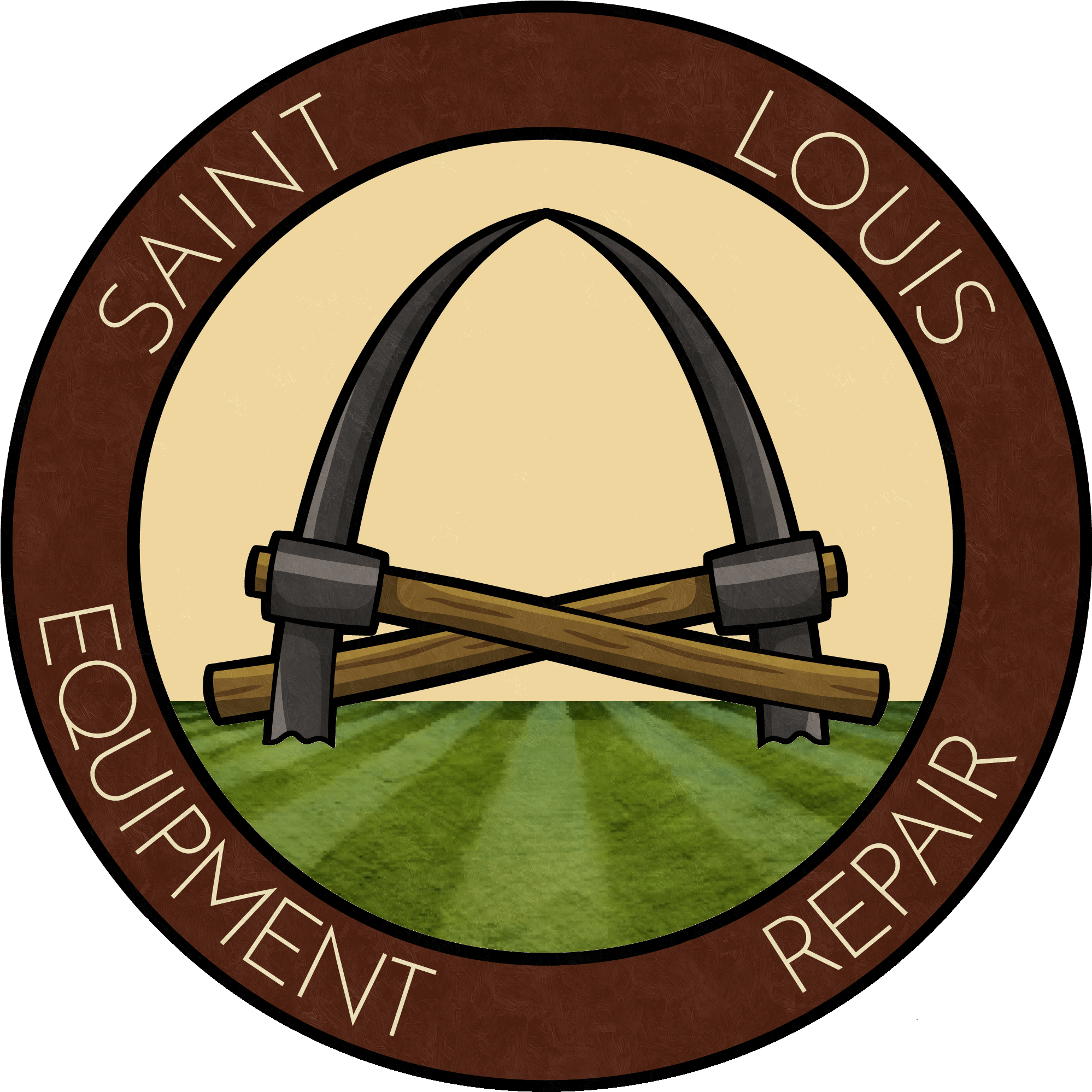 Louis Lawn Mower Repair - Circle (2097x2110), Png Download