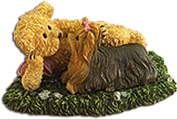 Boyds Puppy Paws And Pals Fritzie Teddy Bear And Phoebe - Fritzie And Phoebe ................ Boyd Resin 229503 (615x422), Png Download
