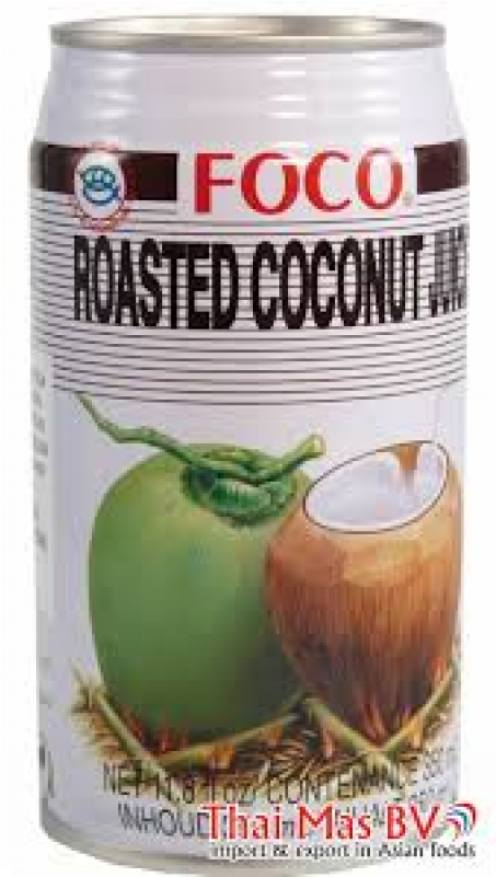 Foco Roasted Coconut Juice Drink 350ml (800x800), Png Download