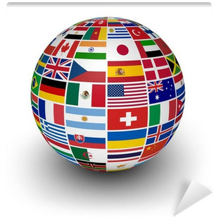 Globe International World Flags Wall Mural Pixers We - International Business Basics: Learn What You Need (400x400), Png Download