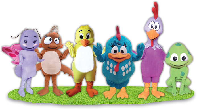 Show Happy Kids Gallina Pintadita - Gallina Pintadita En Png (694x383), Png Download