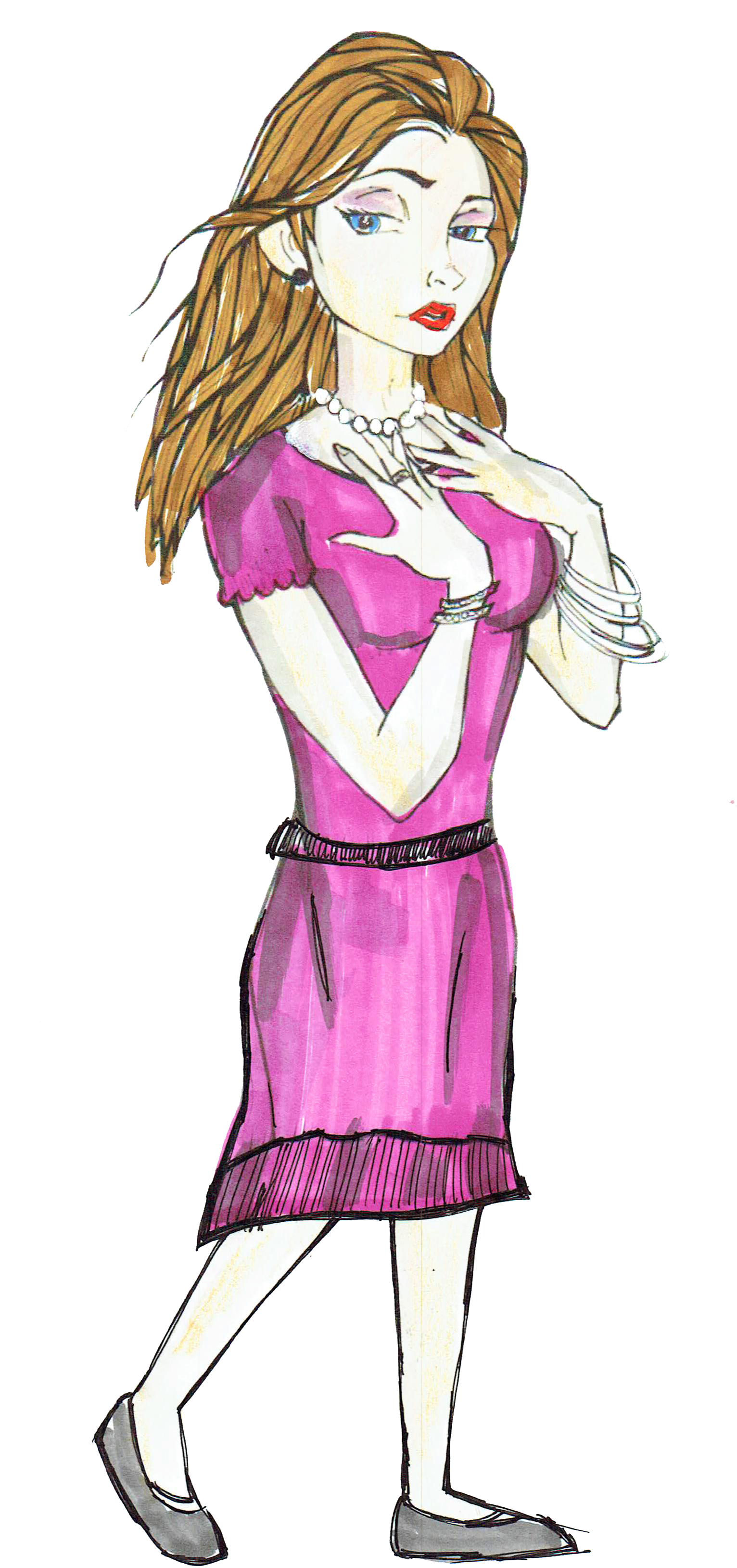 The Chameleon Friend Amiecameleon - Illustration (1622x3501), Png Download