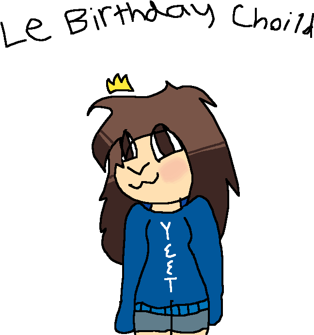 Come Collab On Meh Birthdayy - Cartoon (700x700), Png Download