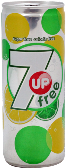 7up Drink Free Can 250ml - Britvic 7 Up Free Cans 6 Pack - 4 X 6x330 (550x684), Png Download