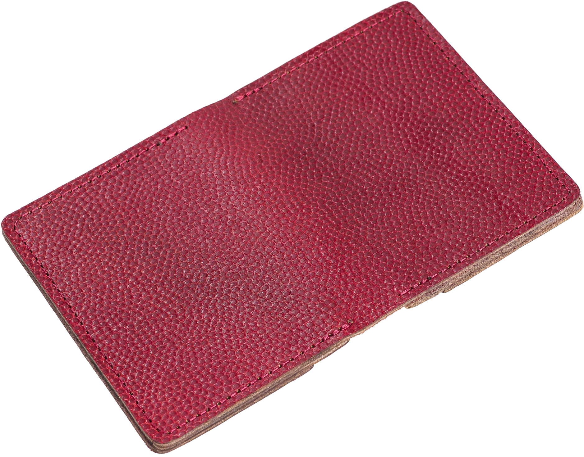 Exterior Of Football Texture On Horween Leather Wallet - Red Mat Clipart (2000x2000), Png Download
