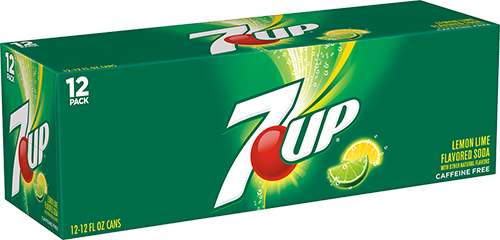 7up - 7up Cherry, 12 Fl Oz Cans, 12 Pack (500x240), Png Download