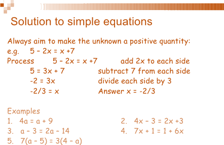 Download Example Of Solution Of Simple Equations - Andres Marvi PNG ...