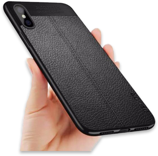 619-luxury Stitching Pu Leather Case Litchi Texture - Iphone (620x620), Png Download