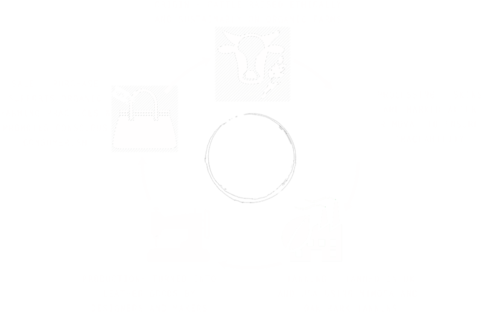 Organic Leather Traceability Cycle - Circle (1000x667), Png Download