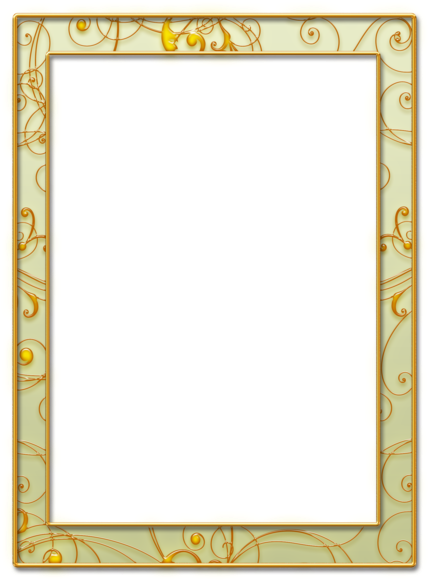 Frame With Swirls By Melissa - Clip Art (900x771), Png Download