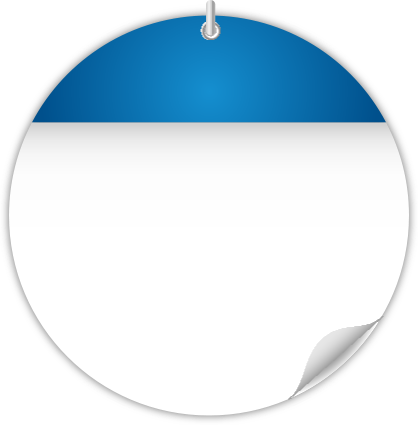 Calendar Blue Circle - Circle (418x425), Png Download