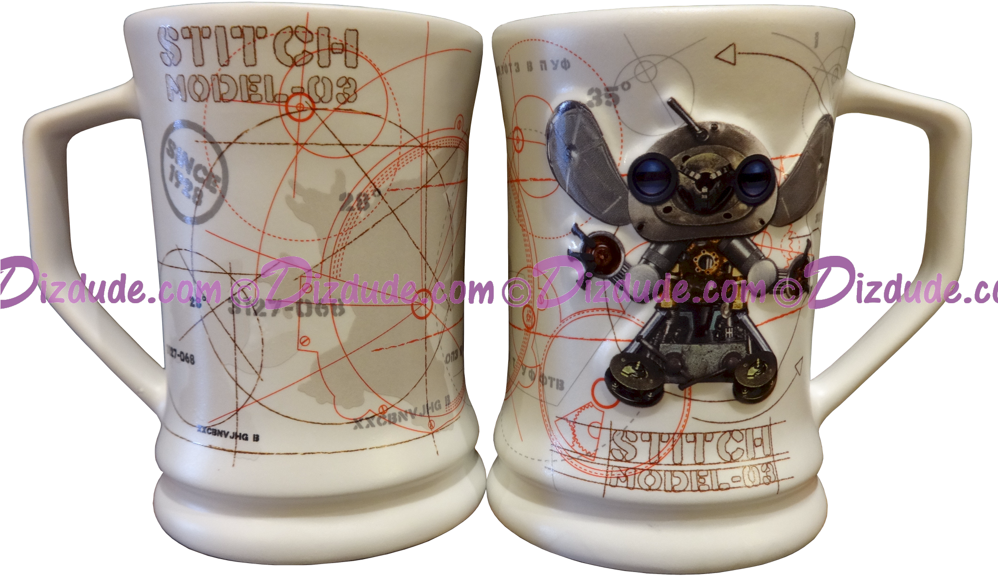 Steam Punk Stitch Robot Mug - Disney Park Stitch Robot Model Large Ceramic Mug (2000x1238), Png Download