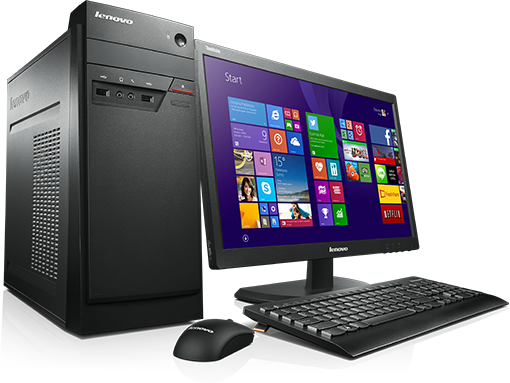 Lenovo Desktop Computer - Lenovo Desktop Computer Png (510x383), Png Download