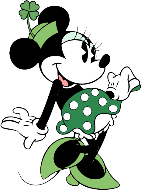Dale St-patrick's Dance Minnie Mouse, Clover Classic - Minnie Mouse Old School (471x628), Png Download