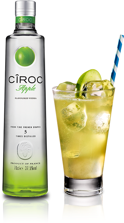 Apple Crisp With Ciroc Apple - Ciroc Coconut Vodka - 1 L Bottle (425x803), Png Download