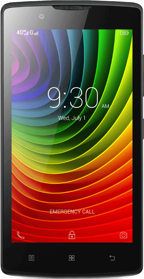Lenovo A1000 - Black - Lenovo A1000 Mobile Phone (1200x900), Png Download