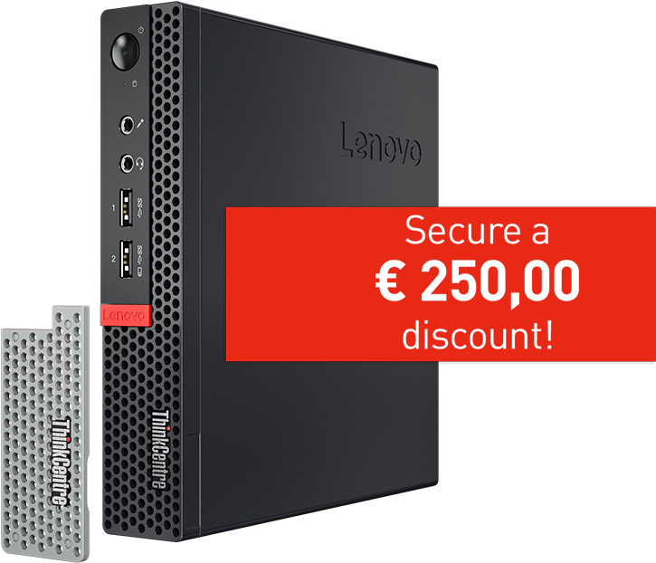 Cw09 Lenovo Tiny In One Tiny En Störer Display - Lenovo Thinkcentre M910q - 10mv - 16 Gb Ram - 2.9 Ghz (1170x626), Png Download