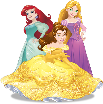 Figure-princesas - Allposters.com Disney Sparkling Ariel Giant Wall Decals (358x363), Png Download