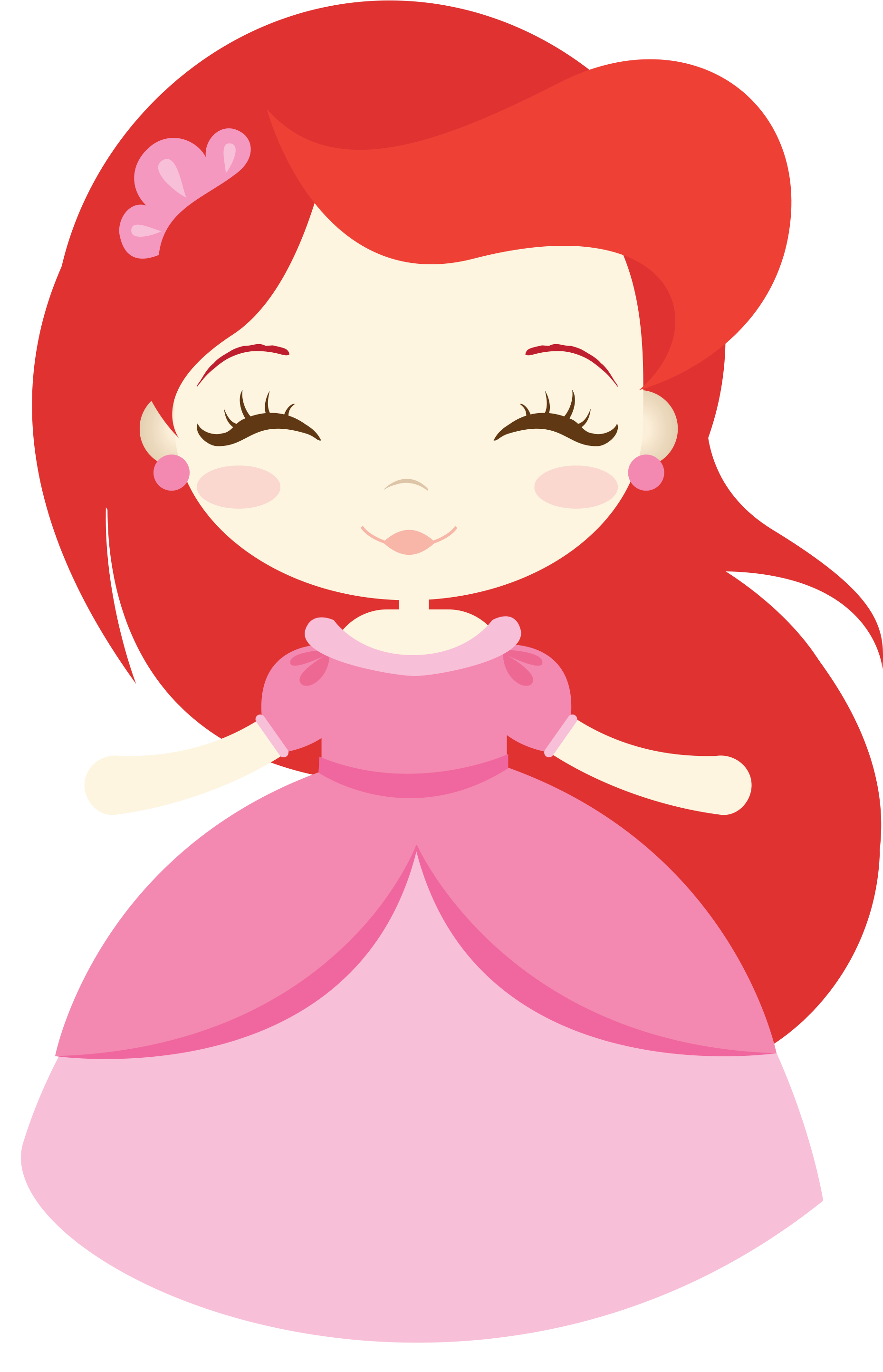 Izlb9w9vpvsc0 Cocuklar Ariel, Clip - Princess Girl Clipart (3000x3000), Png Download