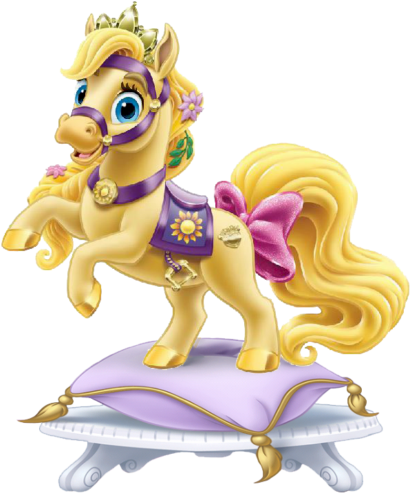 Blondiepillow - Disney Palace Pets Rapunzel (611x756), Png Download